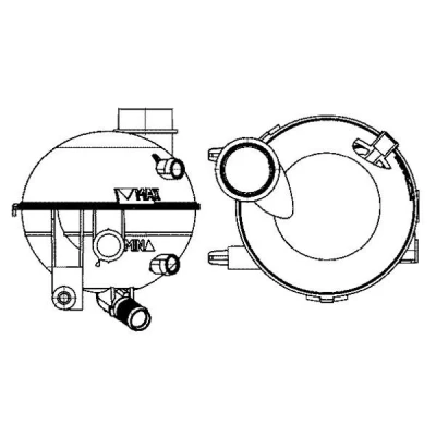 Abbildung von MAHLE ORIGINAL CRT 18 000S Ausgleichsbehälter ohne Kappe, Sensor PEUGEOT: 307 CC, Hatchback