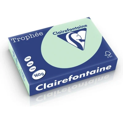 Abbildung von Clairefontaine 1975C Ries Druckerpapier / Kopierpapier Trophee, Pastell Farben, DIN A4, 80g, 500 Blatt, Grün, 1