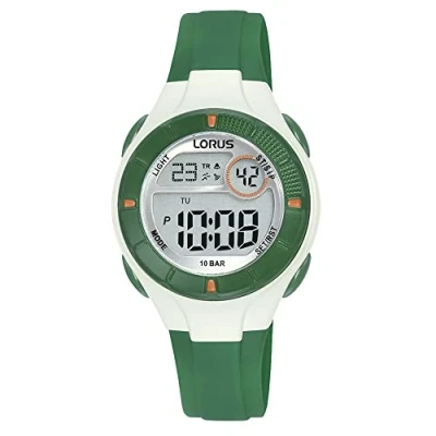 Abbildung von LORUS Jungen Digital Quarz Uhr mit Silikon Armband R2343PX9