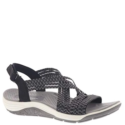 Abbildung von Skechers Mädchen Reggae Cup Oh, Snap! Sandalen, Black Grey Gore, 36 EU