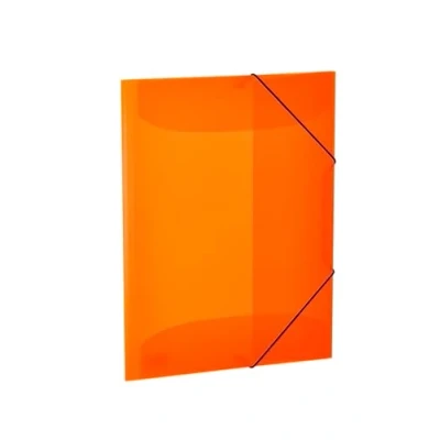 Abbildung von HERMA Sammelmappen A3 Neon Orange Transluzent Set, 3 Stück, Eckspanner Mappen aus Kunststoff mit Gummizug und Innenklappen für Kinder, Jungen Mädchen