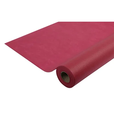 Abbildung von Pronappe Tischdecke R785008I Einweg aus Spunbond Vlies Länge 50m Breite 1,20m (pro Rolle) Farbe Bordeaux Reißfestes, wasserabweisendes und abwischbares Gewebe