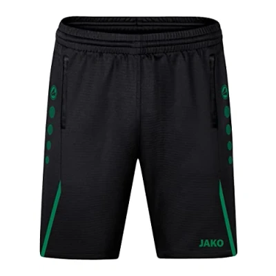 Abbildung von JAKO Unisex Kinder Trainingsshort Challenge, Schwarz/Sportgrün, 152 EU