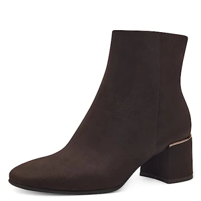 Abbildung von MARCO TOZZI Damen Stiefeletten mit Absatz Elegant Blockabsatz, Braun (Mocca), 39