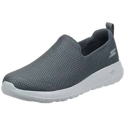 Abbildung von Skechers Herren Go Walk Max Athletic Air Mesh Slip on Walking Shoe Sneaker, Dunkelgrau, 40 EU