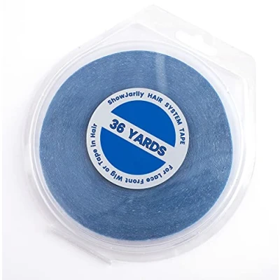 Abbildung von Showjarlly Tape Roll 36 Yards Lange und 8 mm breite Verlängerungen Extra starker, klarer doppelseitiger Klebeband für die vordere Perücke(0.8cm*36yards)