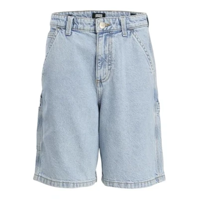 Abbildung von Jack &amp; Jones Junior TONY Carpenter Jeans Shorts für Kinder, Größe: 164, Light blue denim