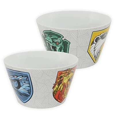 Abbildung von Harry Potter Müslischale 4 Wappen Hogwarts Schale Schüssel aus Porzellan 500 ml