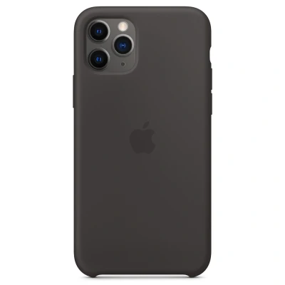 Abbildung von Apple iPhone 11 Pro Hülle Silikon Original Soft Case/Backcover Handyhülle Schwarz