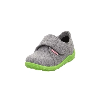 Abbildung von Superfit Jungen HAPPY Hausschuhe, GRAU/GRÜN 2000