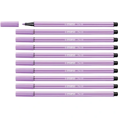 Abbildung von Premium Filzstift STABILO Pen 68 10er Pack flieder