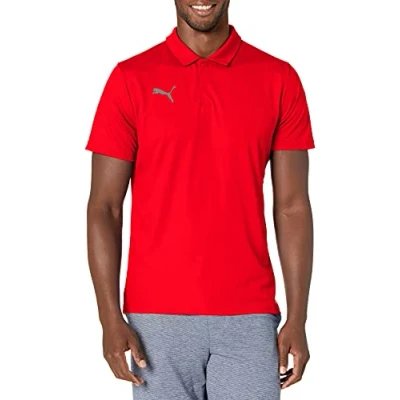 Abbildung von PUMA Herren Teamliga Sideline Polo Shirt, rot / weiß, XX Large