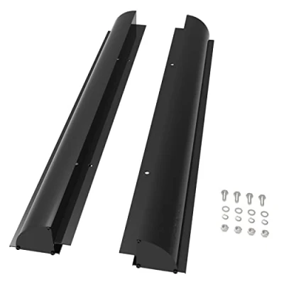Abbildung von enjoy solar Solarmodul Aluminium 670mm Halterung, Haltespoiler Dachführung in Schwarz mit vorgebohrten Löchern, ideal für Wohnmobile Caraven Boot