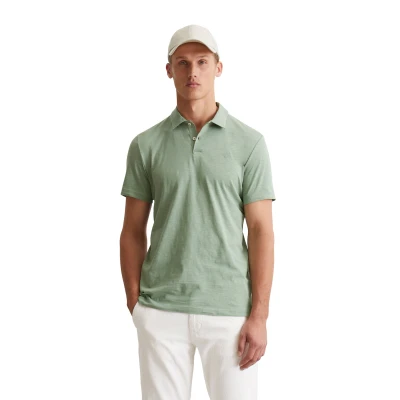 Abbildung von Marc O&#039;Polo Short Sleeve Embroidery Poloshirt, Herren, Größe: XXL, Luscious moss
