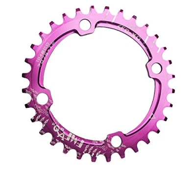 Abbildung von UPANBIKE Bike Schmal Breit Kettenblatt 104 BCD Runde Form Single Kettenblätter 36T(Violett)
