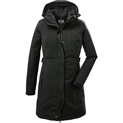 Abbildung von killtec Damen Funktionsparka/Parka mit abzippbarer Kapuze KOW 165 WMN PRK, dunkeloliv, 36, 37726 000