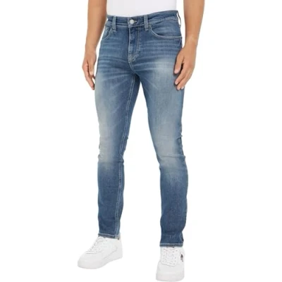 Abbildung von Tommy Jeans Austin Tapered Fit, Herren, Größe: 38x34, Denim dark