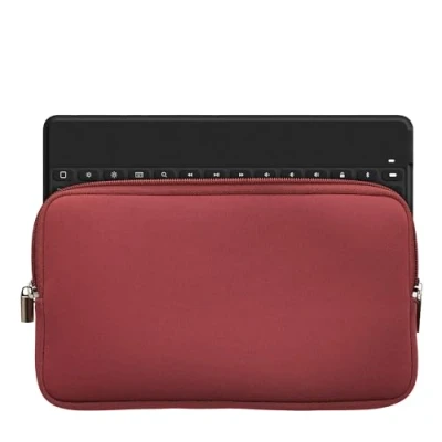 Abbildung von kwmobile Tastatur Hülle kompatibel mit Logitech Keys to GO Neopren Schutzhülle Case Tasche für Neoprentasche Keyboard Dark Rose