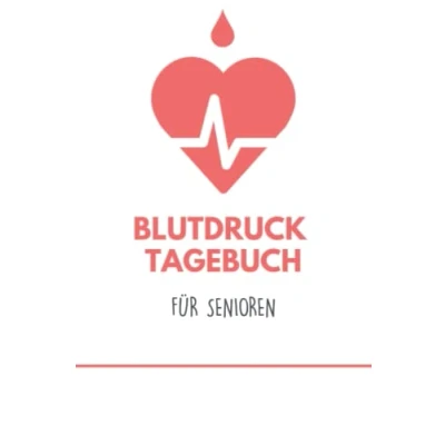 Abbildung von Blutdruck Tagebuch Senioren Edition mit extra großen Spalten: Platz für 570 Einträge Taschenbuch Format (DIN A5) Blutdruckpass Notfallkontakt