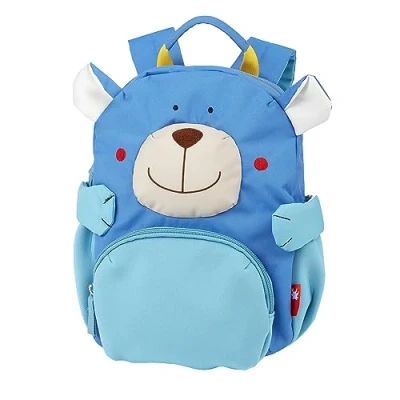 Abbildung von SIGIKID 24918 Kinderrucksack Bär, Kindergarten Rucksack: robust, leicht, kindgerecht, für Kita, Krippe, Ausflüge, Freizeit, Kinder von 2 5 Jahren, Blau/Bär 26x22x15 cm, 5,2 l