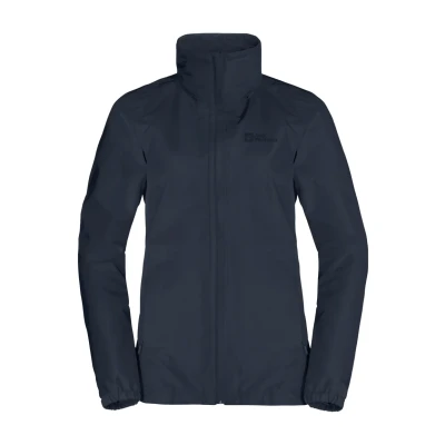 Abbildung von Jack Wolfskin Stormy Point Regenjacke / wasserabweisende Jacke, Damen, Größe: XXL, Night blue