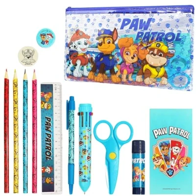 Abbildung von PAW PATROL Federmäppchen und Schreibwaren Set, Schulbedarf Geschenke für Kinder