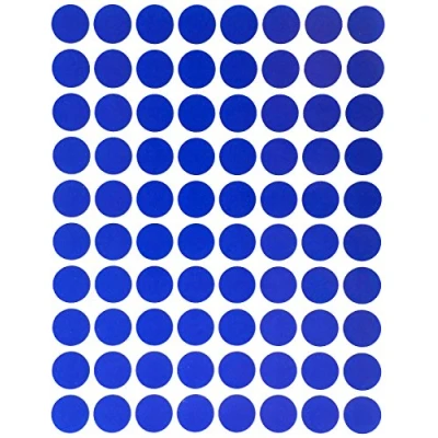 Abbildung von Farbcodierung Etiketten Blau 13mm runde Aufkleber 1,3cm Klebepunkte 1200 Stück von Royal Green