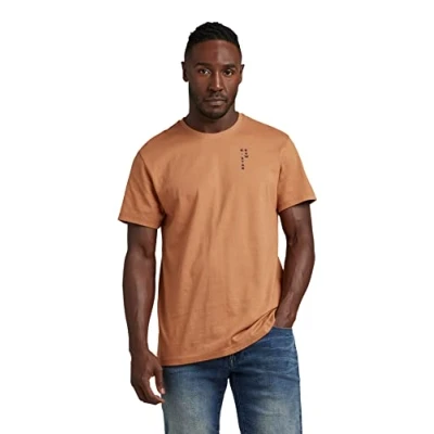 Abbildung von G Star BACK Graphic TEXT Tshirt print, Herren, Größe: Medium, Chipmunk