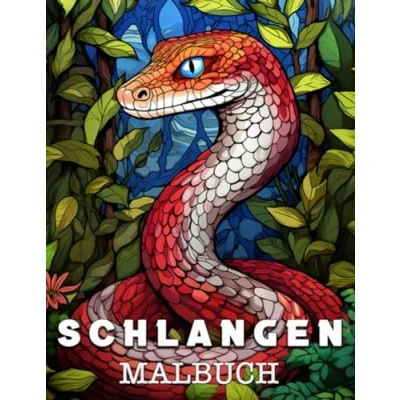 Abbildung von Schlangen Malbuch: Schöne Bilder zum Ausmalen und Entspannen