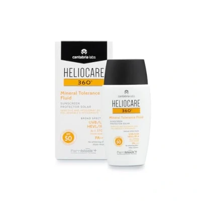 Abbildung von Derma Enzinger Heliocare Mineral Tolerance Fluid Mineralischer Sonnenschutz SPF 50 ohne Duftstoffe Chemische Filter für atopische und sensible Haut geeignet, ml