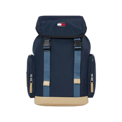 Abbildung von Tommy Jeans Daily Elevated FLAP Backpack Tagesrucksack, Herren, Größe: One Size, Blue