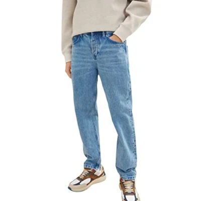Abbildung von TOM Tailor denim Jeans Loose FIT Straight Leg, Herren, Größe: 30x32, Used light stone blue