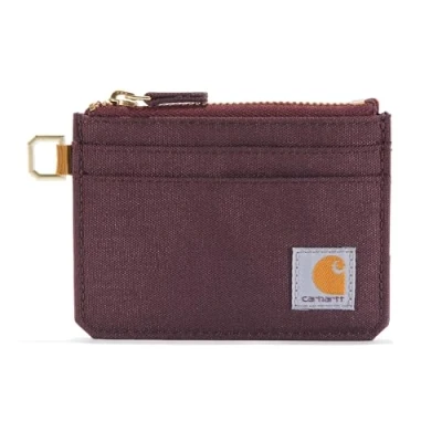Abbildung von Carhartt Lässige Damen Geldbörse aus Nylon, Ente mit Reißverschluss, Nylon Reißverschluss (Deep Wine), Einheitsgröße