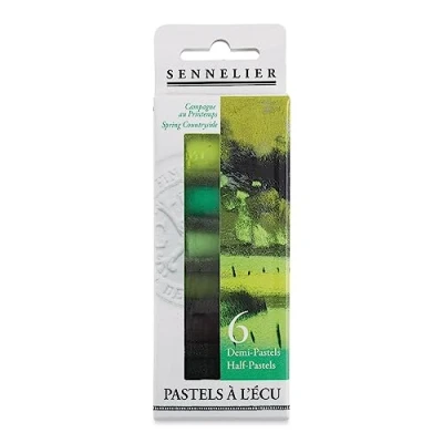 Abbildung von SENNELIER Extra Soft Half Pastell 6 Stäbchen Set Stück Frühling