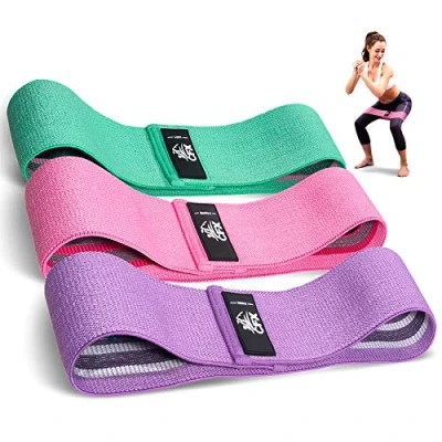 Abbildung von CFX Resistance Hip Bands, Fitnessbänder Set Yogagurt in 3 Zugkraftstärken Trainingsband Yogaband ALS Widerstand und Unterstützung fürs Beintraining, Krafttraining Klimmzüge