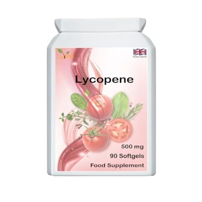 Abbildung von Ved Lycopin Ergänzung Super Stärke, Prostata und Herzgesundheit Antioxidans 500 mg x 90 Weichkapseln.