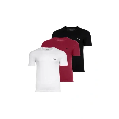 Abbildung von BOSS T Shirt »TShirtRN 3P Classic«, (Packung, 3 tlg.), mit Stickerei