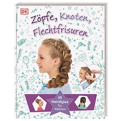 Abbildung von Zöpfe, Knoten, Flechtfrisuren: 30 Hairstyles für Mädchen