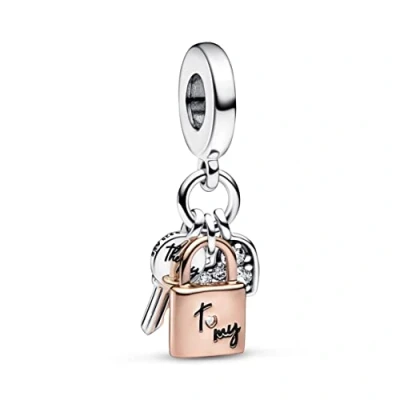 Abbildung von Pandora Moments Damen Charm Roségold/Silber 782506C01