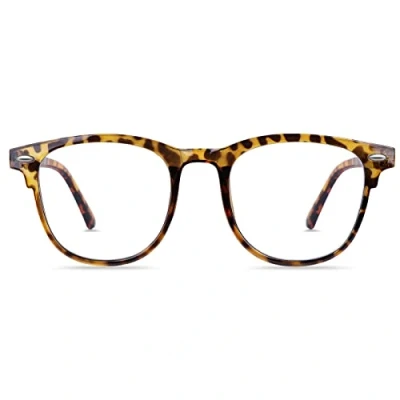 Abbildung von URAQT Blaulichtfilter Brille, Damen Herren Rund Anti Blaulicht PC Gaming Brillen Modebrille, Blue Light Blocking Glasses, Ohne Stärke Blaufilter Brille