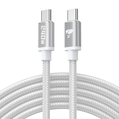 Abbildung von USB C auf Kabel 240W PD Schnellladekabel Nylon Typ Ladekabel für iPhone 16 15 Pro Max, Samsung S24 S23 S22 S21, iPad Pro, MacBook Pro/Air, Pixel 7, Switch