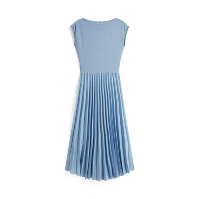 Abbildung von Tommy Hilfiger MIDI Freizeitkleid, Damen, Größe: XXS, Brisk blue