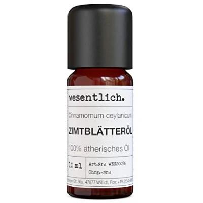 Abbildung von Zimtblätteröl reines ätherisches Öl von wesentlich. 100% naturrein aus der Glasflasche (10ml)