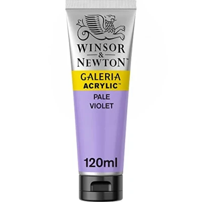 Abbildung von Winsor &amp; Newton 2131444 Galeria Acrylfarbe, hohe Pigmentierung, lichtecht, buttrige Konsistenz, 120 ml Tube Violett Hell