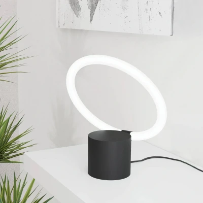 Abbildung von EGLO Tischleuchte »CARANACOA«, Leuchtmittel LED Modul fest integriert, in schwarz aus Stahl 11,5W Warmweiß