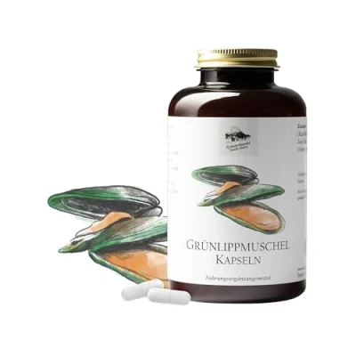 Abbildung von KRÄUTERHANDEL SANKT ANTON Grünlippmuschel Kapseln, 150 Kapseln für 1 3 Monate, Nahrungsergänzungsmittel mit Konzentrat, 500 mg pro Kapsel, Premium Qualität