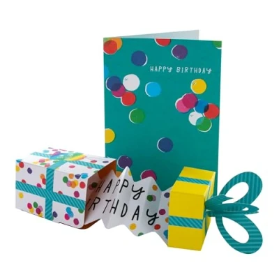 Abbildung von Hallmark Geburtstagskarte 3D Pop Up Geschenkbox Design