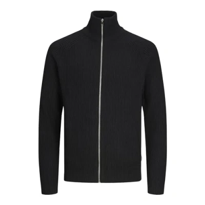 Abbildung von Jack &amp; Jones Jjpannel ZIP Cardigan Strickjacke, Herren, Größe: XL, Black
