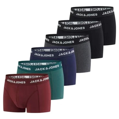 Abbildung von Jack &amp; Jones 6 Pack Panties pack, Herren, Größe: Medium,