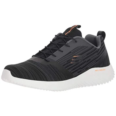 Abbildung von Skechers Herren Bounder Sneaker, Black Mesh Pu Trim, 41.5 EU
